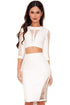 White Bandage 2pcs Skirt Set